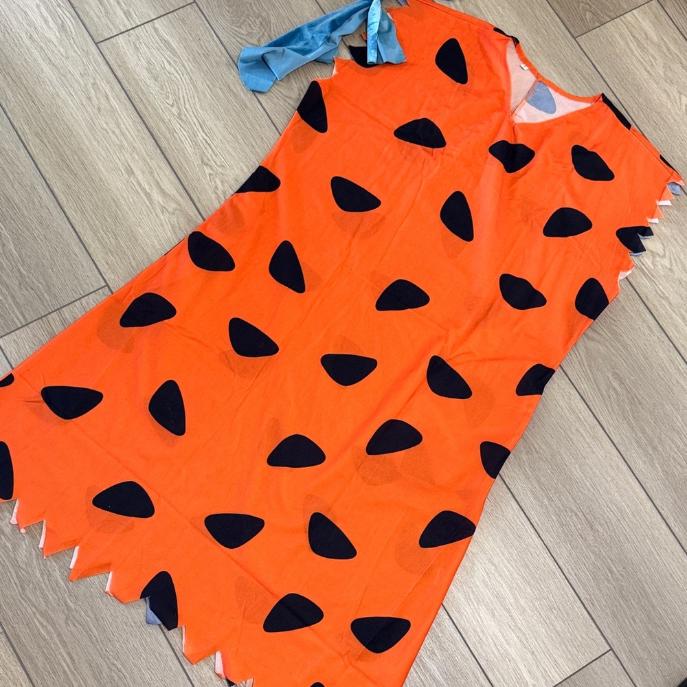 Fred Flintstone Mens L Halloween Costume The Flintstones Adult With Tie